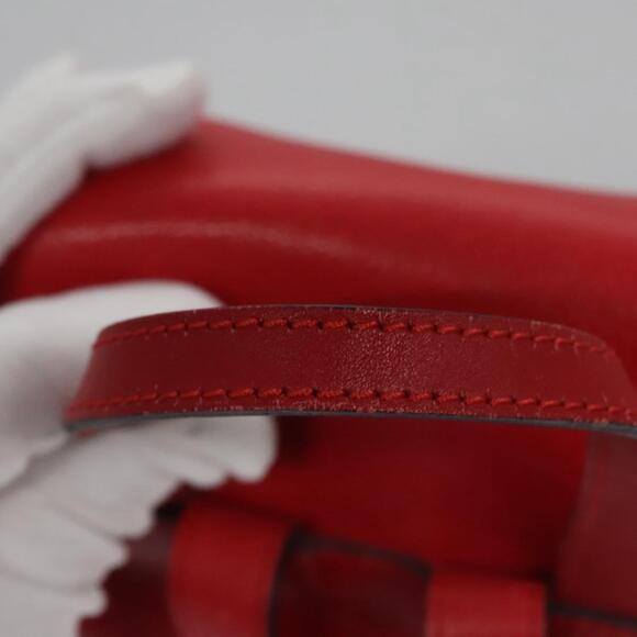 CELINE Backpack Leather Red Gold - Picture 7 of 13